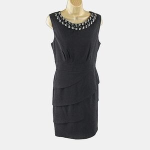 Connected Apparel Black cocktail dress.
